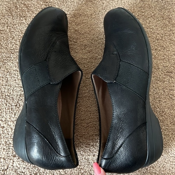 Dansko Fae Black Leather Slip On Shoe - Picture 3 of 10